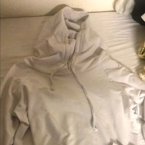Plain white hoodie
